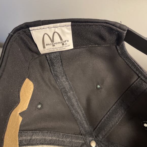 Vintage 1993 McDonald's Nothing but Net Basketball Snapback Embroider Logo Hat - Picture 8 of 9